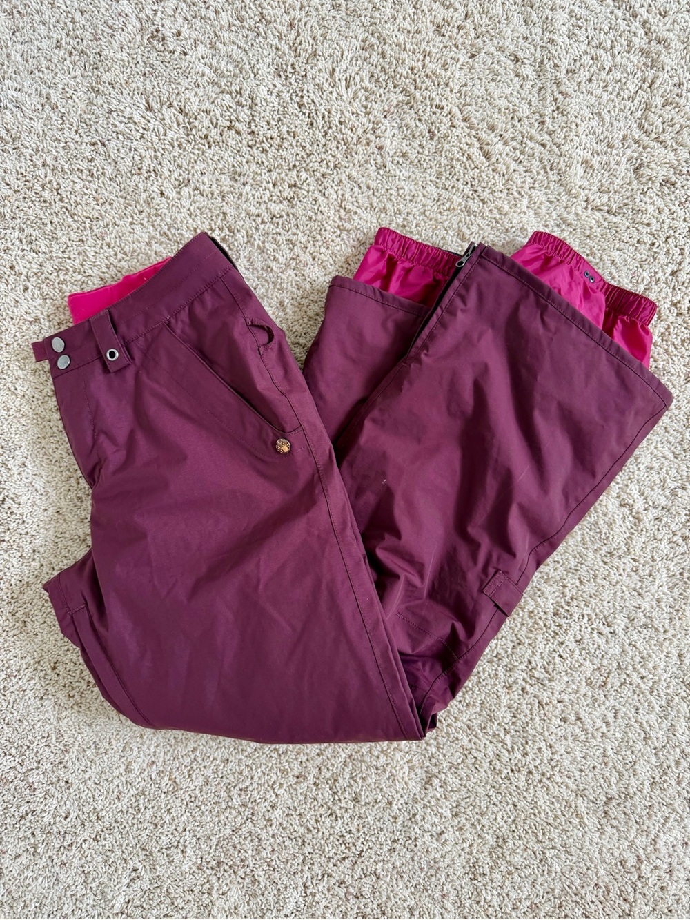 Burton brand Women’s  Burgundy Ski Pants